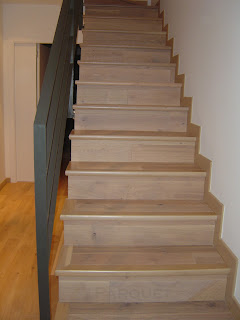 forrar escalera con suelo de madera

